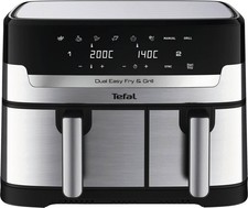 Tefal EY905D - Dual Easy Fry & Grill Edelstah...