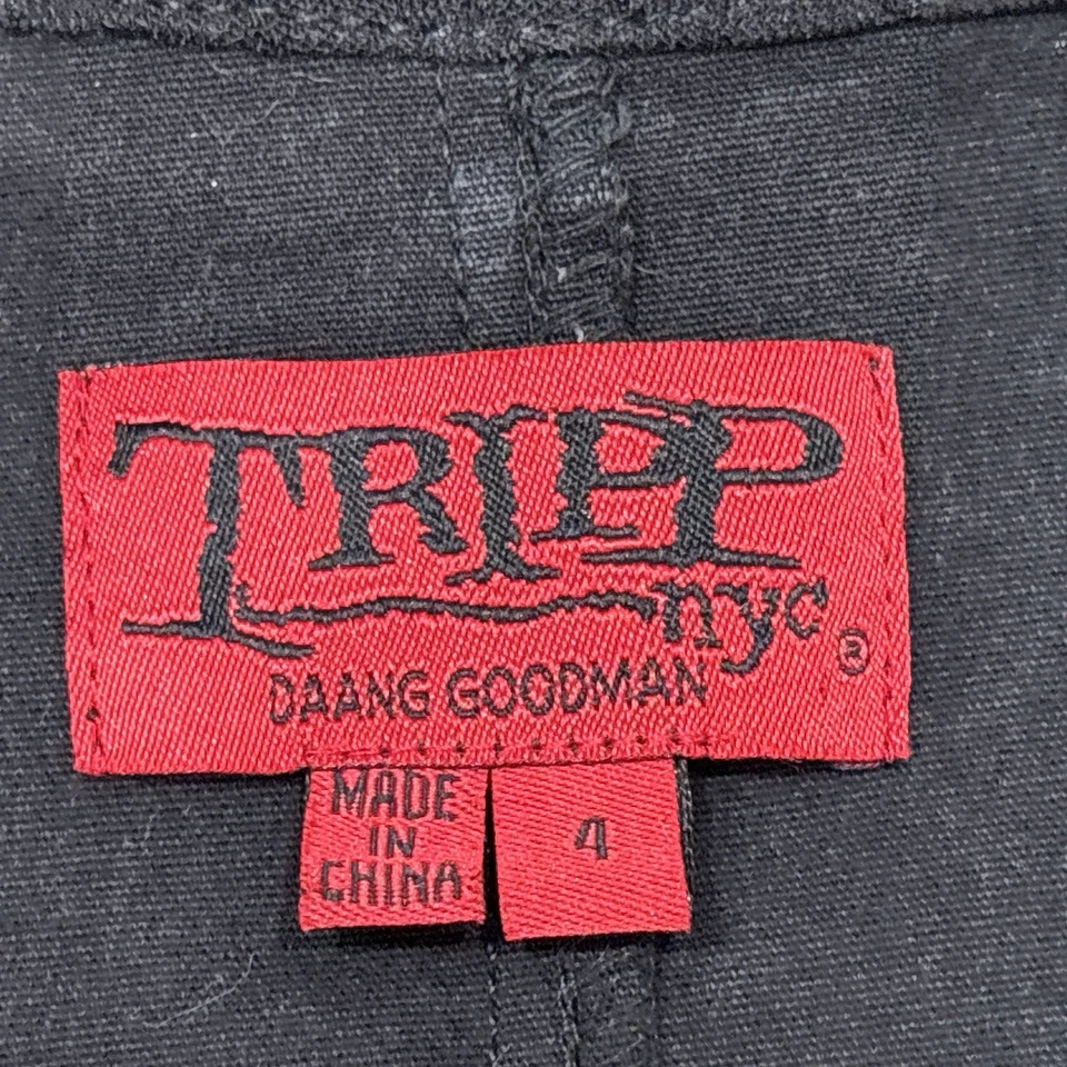 Tripp NYC Chaleco Mujer 4X Negro Encaje Gótico Corsé Estilo Grunge Y2K Envejecido Foto 3 de 4