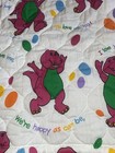 Vintage OFFICIAL BARNEY 1992 Lyons COMPLETE Children Bed Set. Great Condition ! — photo 3
