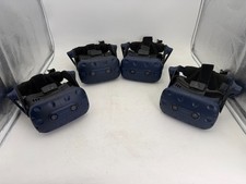 Lot Of 4 HTC VIVE Pro 2Q29100 Virtual Reality Headset Blue Black