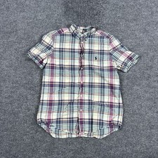Polo Ralph Lauren Shirt Boys XL 18-20 Multicolor Plaid Button Down Short Sleeve