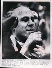 1966 Press Photo Red Auerbach during Boston Celtics-Cincinnati game - mjs01322