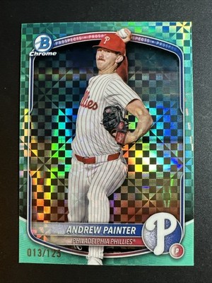 2025 Bowman Baseball Andrew Painter Aqua X-Fractor /125 #BCP-116