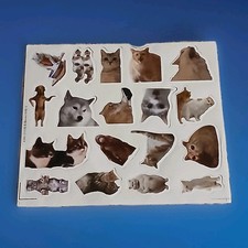 New 1 Sheet Of Cat, Animal, Stickers 18 CAT LOVERS