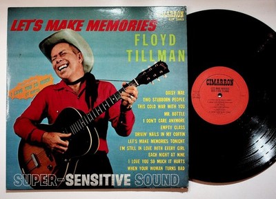Floyd Tillman - Let's Make Memories LP Record 1962 Cimarron Country 33RPM