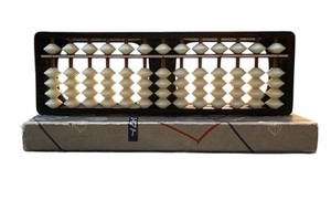 Vintage Japan You-Lact 13 Digit Rods Abacus Calculator Tool Original Box