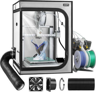 Upgrade 3D Printer Enclosure with Ventilation Kit for Bambu Lab A1/A1 Mini Combo