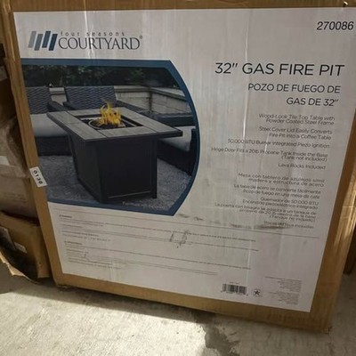 *BRAND NEW* Four Seasons Courtyard 32'' Gas Fire Pit