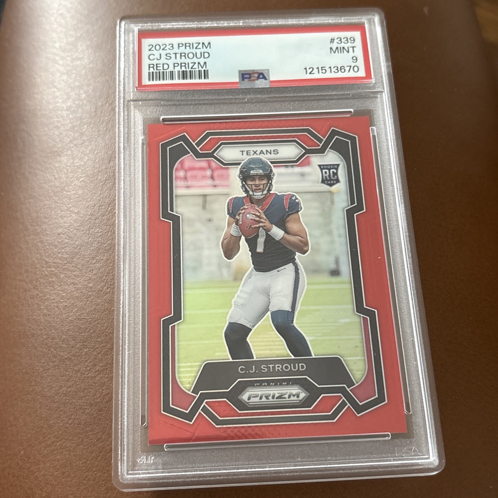 2023 CJ Stroud True Red Silver Prizm Rookie Card SSP #339 Color Match PSA 9 🔥