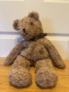 TY Teddy Bear CURLY Plush Brown 17" 1990 Style 5300 Korea