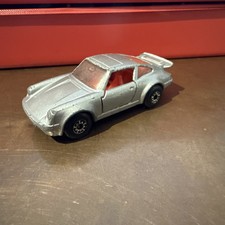 Lesney 1979 Matchbox Superfast No.3 Porsche Turbo-Silver-Red Interior-Black Base
