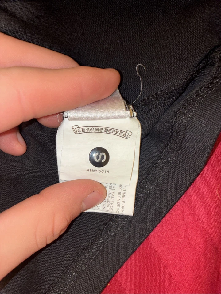 Camiseta Chrome Hearts X OFF Blanca Exclusiva Nueva York Edición Limitada Negra Foto 4 de 4