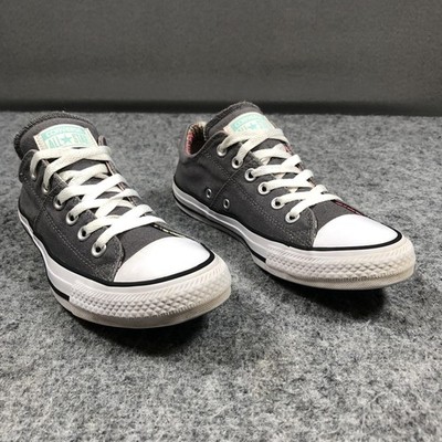 Converse Chuck Taylor Low Womens 8 Gray Canvas Floral Lining Sneakers 559351C