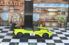 Fine Works Aston Martin Vulcan Open Hood Diecast Toys Car Model Peak Speed 1/64