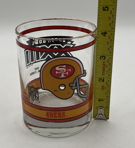 San Francisco 49ers Super Bowl 23, NFL 1989 Tumbler Rocks Trinkglas - Bild 7 von 7
