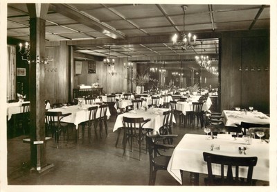 um 18587 Hotel Korber Restaurant Landau in der Pfalz Deutschland RP Postkarte