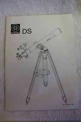 Genuine Meade DS Digital Series Telescope Instruction Manual - New Old Stock