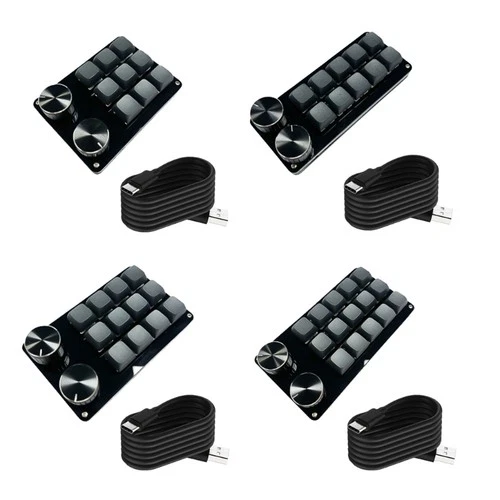 Hot Swappable Switches 9/10/12/15Key Programmable Keyboards Efficient Workflows