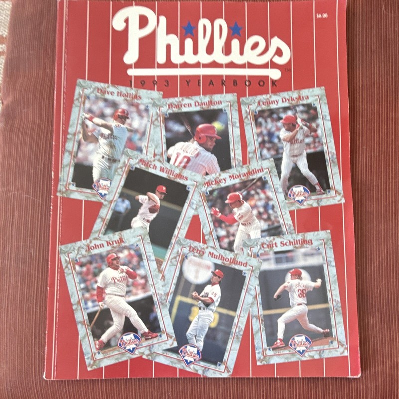 Philadelphia Phillies 1993 Yearbook Officially Licensed Original Vintage