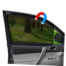 Car Window Shades Magnetic 2pcs Universal Car Window Screen Mesh Side Window