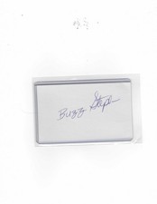 PILOTS / TWINS  BUZZ STEPHEN  SIGNED INDEX CARD