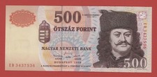 HUNGARY  500  FORINT 1998  PICK # 179  UNC.