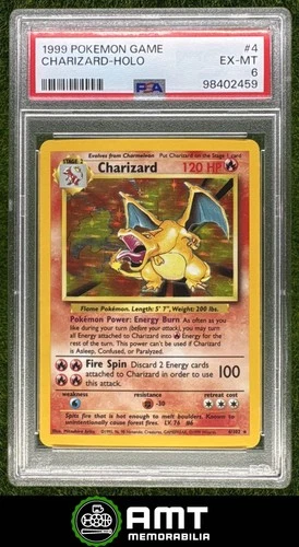 Charizard Holo PSA 6 1999 Pokemon Set #4/102 2459
