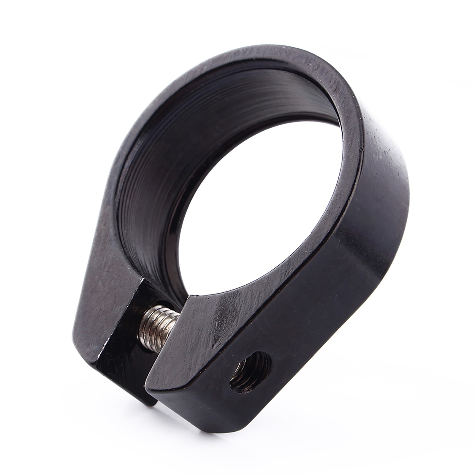 Black 31.8mm Bicycle Cycle Mountain Bike Riding Saddle Post Clamp CU