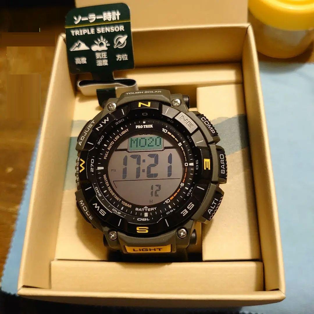 【新品/Climber Line】PROTREX　PRG-340-3JF Casio PRO TREK PRG-340-3JF Climber Line Solar Men Watch New