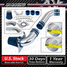 BLUE COLD AIR INTAKE KIT+ DRY FILTER FOR FORD 87-88 Mustang 5.0L V8