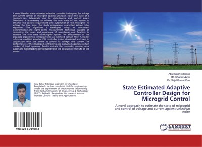 State Estimated Adaptive Controller Design for Microgrid Control Taschenbuch