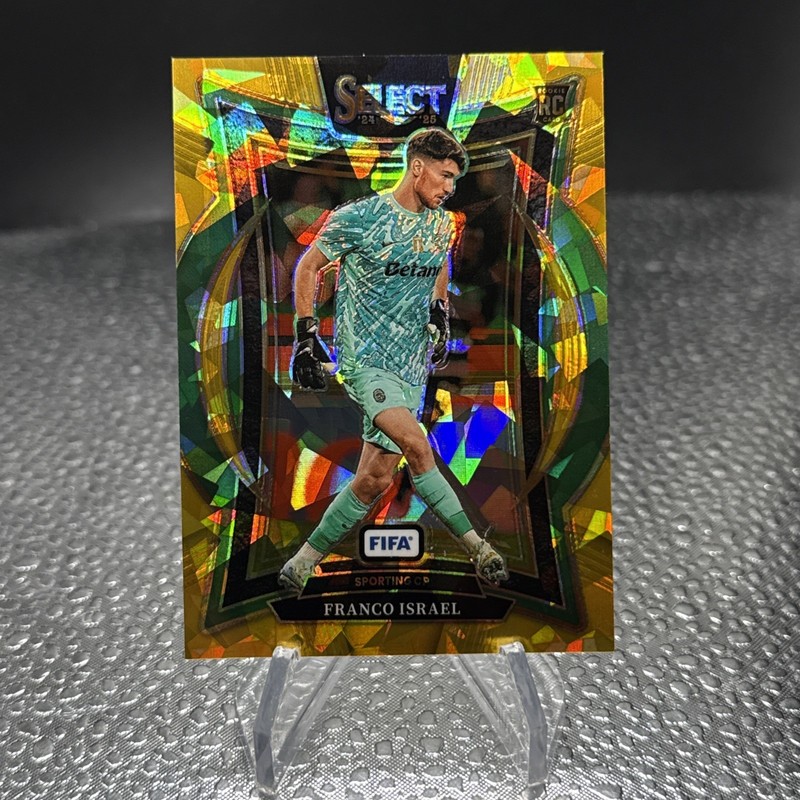 2024-25 Panini Select FIFA Terrace Franco Israel Rookie Gold Ice Prizm /10 RC