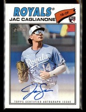 Jac Caglianone RC Real One Auto 2026 Topps Heritage #ROA-JCAG KC Royals MLB