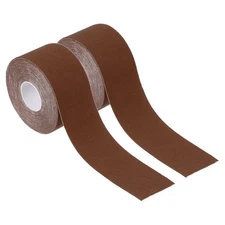 2 Roll 16.4ft x 1.5 Inch Aerial Hoop Tape Athletic Tape Adhesive Non-Slip Brown