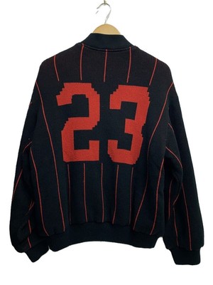 Supreme Stadium Jacket 23SS Pinstripe Varsity Zip Up Sweater M 