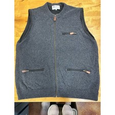 Harley of Scotland Mens XL Wool Full Zip Knit...