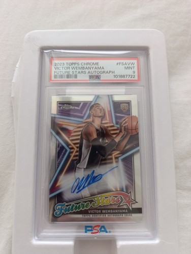 Victor Wembanyama #FSA-VW — 2023 Topps Chrome Future Stars Autograph basketball card
