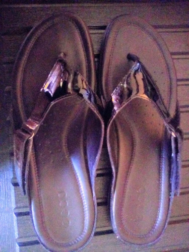 Infradito donna Ecco Flash in pelle nera taglia 10 10 5 mai indossato