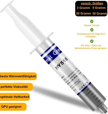 NOVARIA Wärmeleitpaste Thermische Performance Paste Thermal Grease GPU CPU LED PS4 PC
