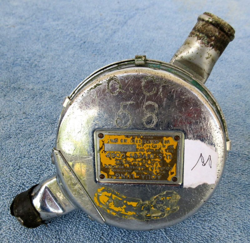 Vintage 1957 U.S.Divers AquaLung Over Pressure Breathing Mistral Scuba Regulator