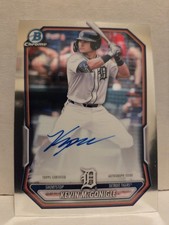 Kevin McGonigle 2026 Bowman Chrome Signed On-Card Auto Prospect Rookie Tigers