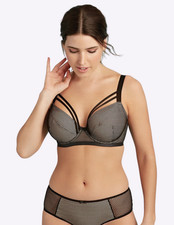 Curvy Kate Jinx SG5511 Black Almond Molded Plunge Strappy Bra
