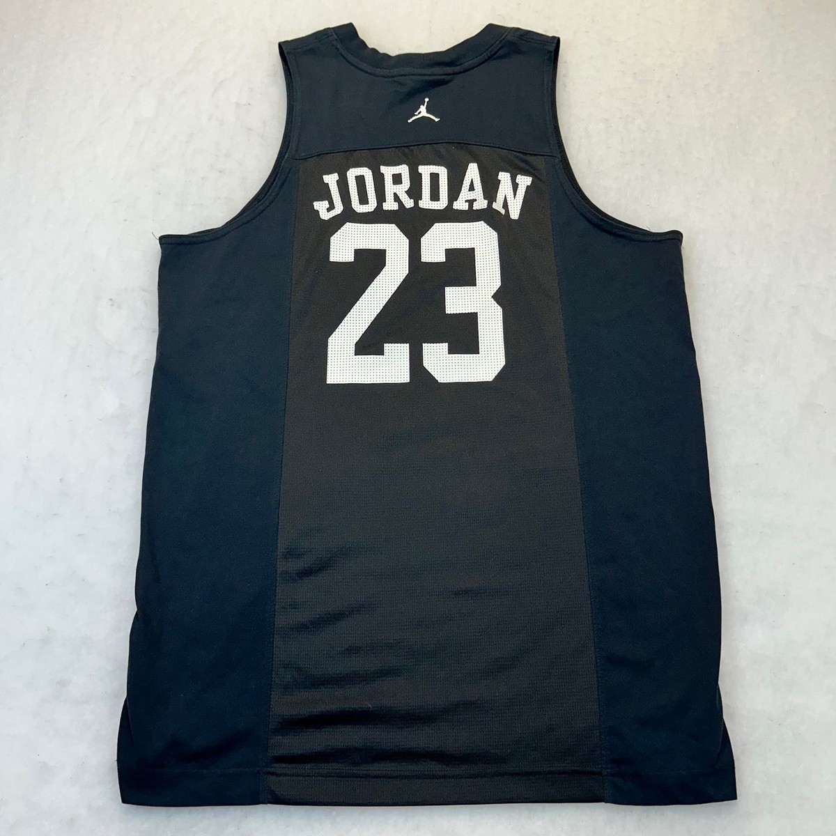 Jordan Tank Top Mens Large Black Dri-FIT Jumpman 23 Athletic