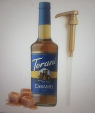 Torani 750 Ml Flavoring Syrup 25.4 Oz With Syrup Pump