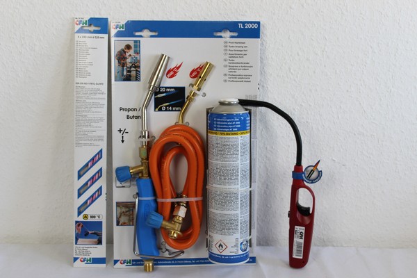 Cfh Set Profi HartlöT Turbo De Luxe 2000 ,Gasbrenner LöTgeräT+52448+52305-image