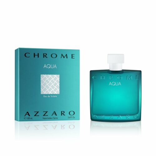 Azzaro Chrome Aqua Eau de Toilette - Cologne for Men 3.4 Fl Oz/ 100 ML