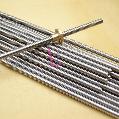 8mm Lead Screw Rod Z Axis Linear Rail Bar Shaft+T8 Nut For CNC 3D Printer Reprap - Photo 1/11