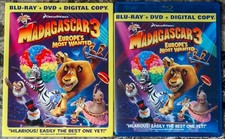 Madagascar 3: Europe's Most Wanted (Blu-ray + DVD, 2012, 2-Disc Set w Slipcover)