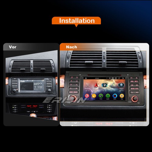 64GB Android 13 Autoradio GPS DAB+CarPlay SWC DVD DSP Wifi Canbus für BMW X5 E53 - Bild 22 von 22