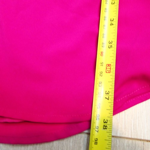 Calvin Klein Collar Button Front Long Sleeve Shirt Dress Hot Pink xl roll slv - Picture 16 of 19